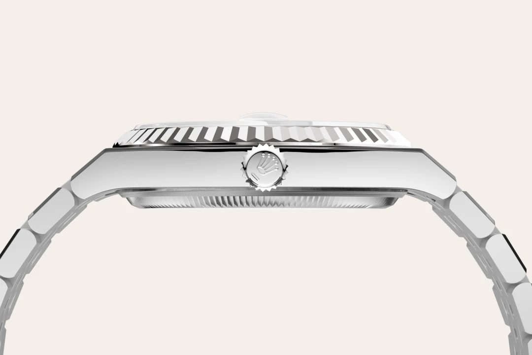 Rolex Land-Dweller in Rolesor blanco —combinación de acero Oystersteel y oro blanco, M127234-0001 Vendemmia Joyero