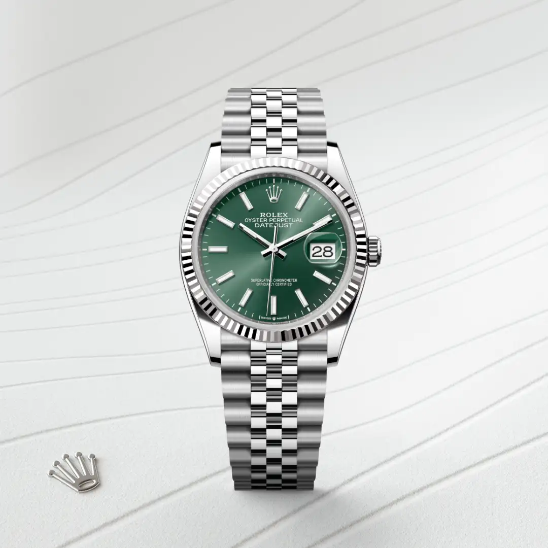 Rolex Datejust en Rolesor blanco —combinación de acero Oystersteel y oro blanco, M126234-0051 Vendemmia Joyero