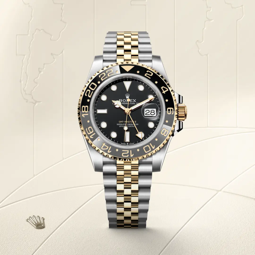 Rolex GMT-Master II en Rolesor amarillo —combinación de acero Oystersteel y oro amarillo, M126713GRNR-0001 Vendemmia Joyero