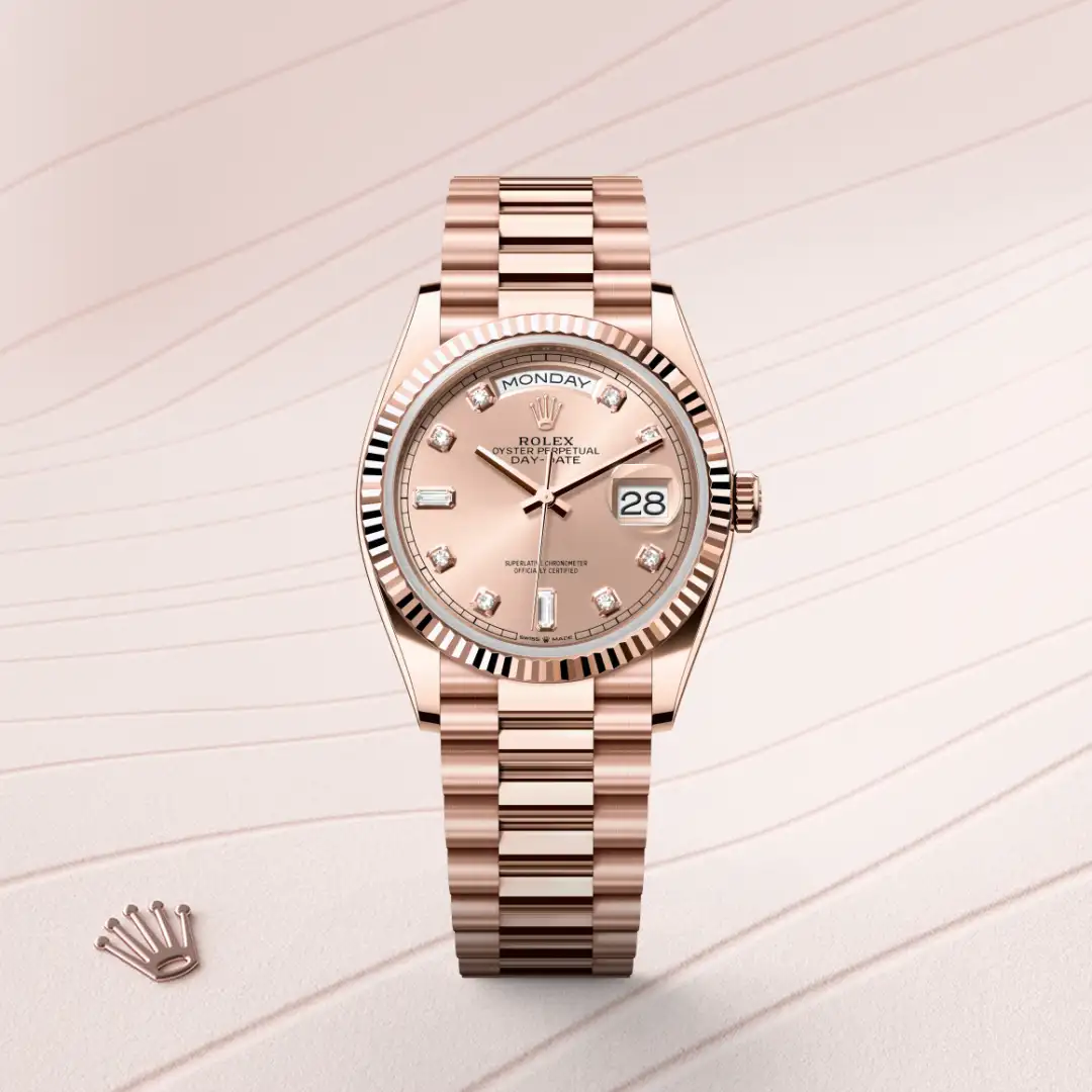 Rolex Day-Date en Oro Everose de 18 quilates, M128235-0009 Vendemmia Joyero