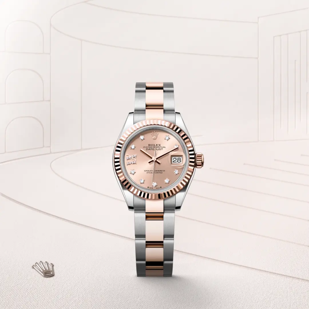 Rolex Lady-Datejust en Rolesor Everose —combinación de acero Oystersteel y oro Everose, M279171-0028 Vendemmia Joyero