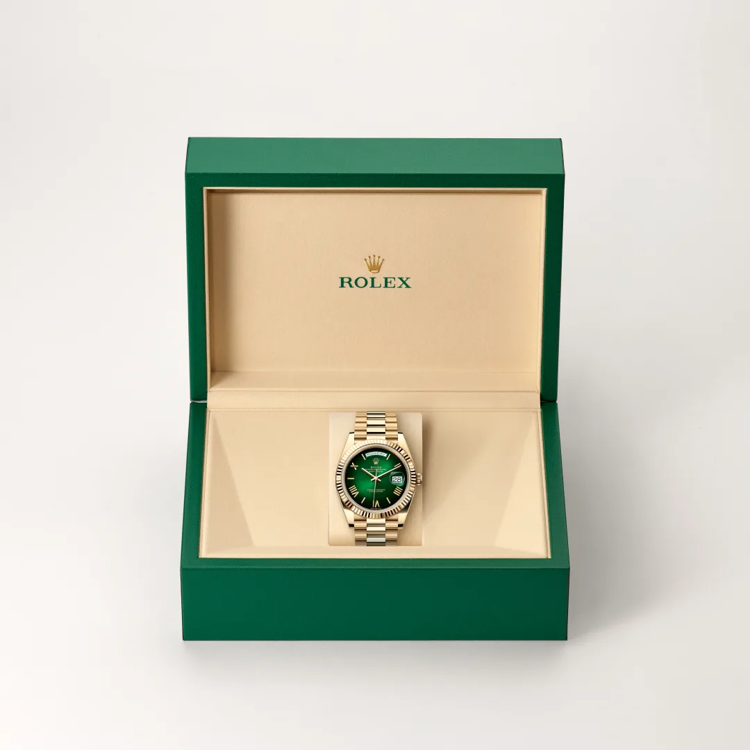 Rolex Day-Date in oro amarillo de 18 quilates, M228238-0069 Vendemmia Joyero
