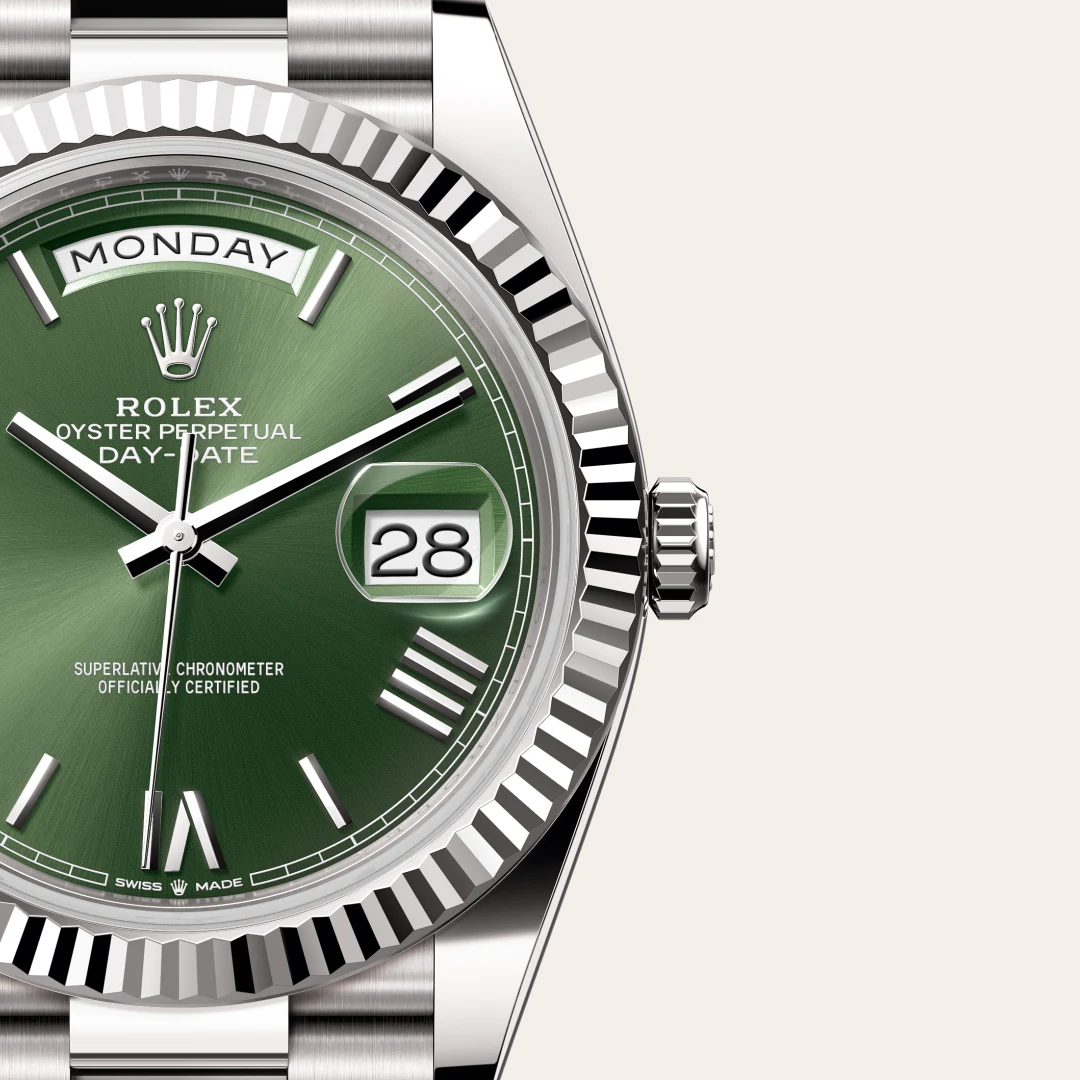 Rolex Day-Date in Oro blanco de 18 quilates, M228239-0033 Vendemmia Joyero