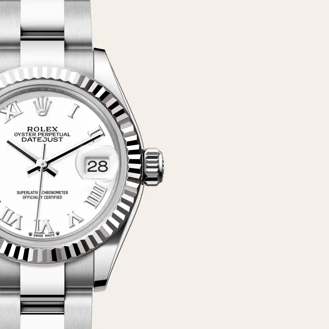 Rolex Lady-Datejust in Rolesor blanco —combinación de acero Oystersteel y oro blanco, M279174-0020 Vendemmia Joyero