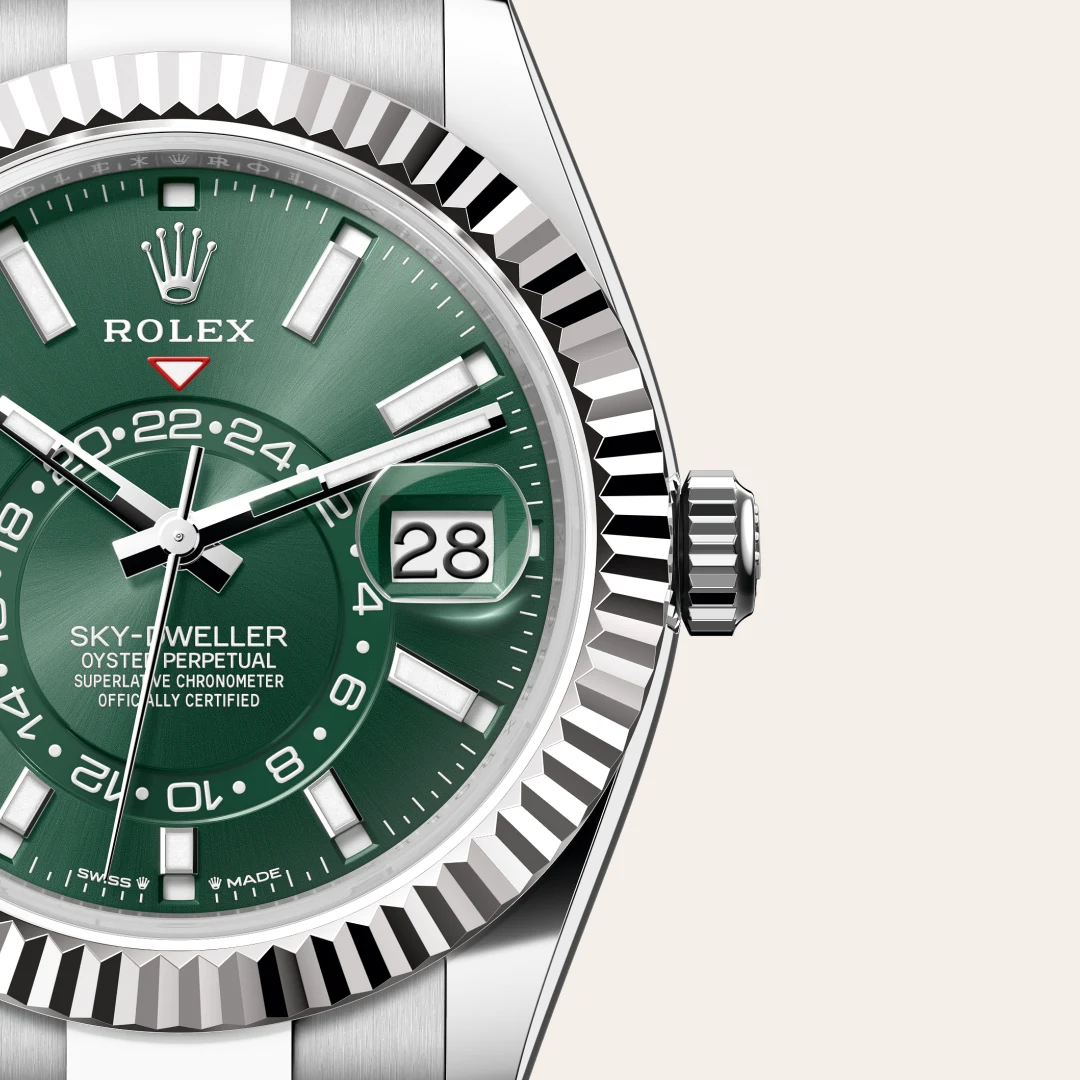Rolex Sky-Dweller in White Rolesor - combination of Oystersteel and white gold, M336934-0001 Vendemmia Joyero