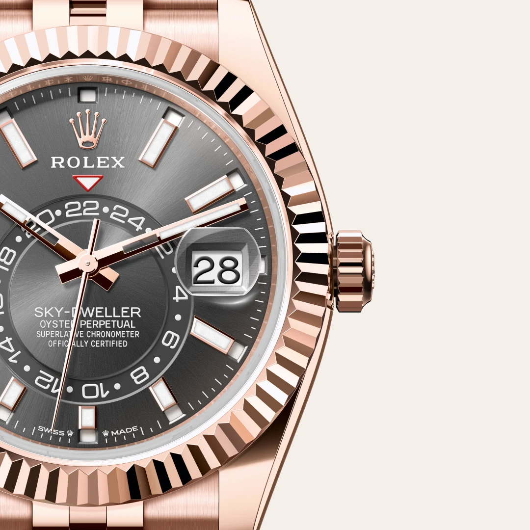 Rolex Sky-Dweller in 18 ct Everose gold, M336935-0008 Vendemmia Joyero