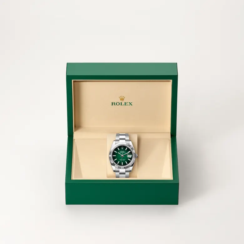 Rolex Datejust en Rolesor blanco —combinación de acero Oystersteel y oro blanco, M126334-0033 Vendemmia Joyero