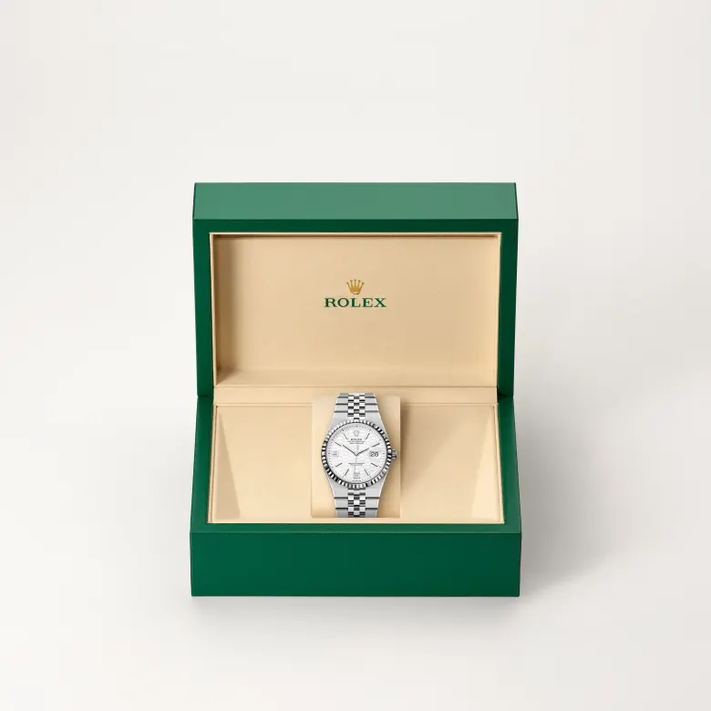 Rolex Land-Dweller en Rolesor blanco —combinación de acero Oystersteel y oro blanco, M127234-0001 Vendemmia Joyero