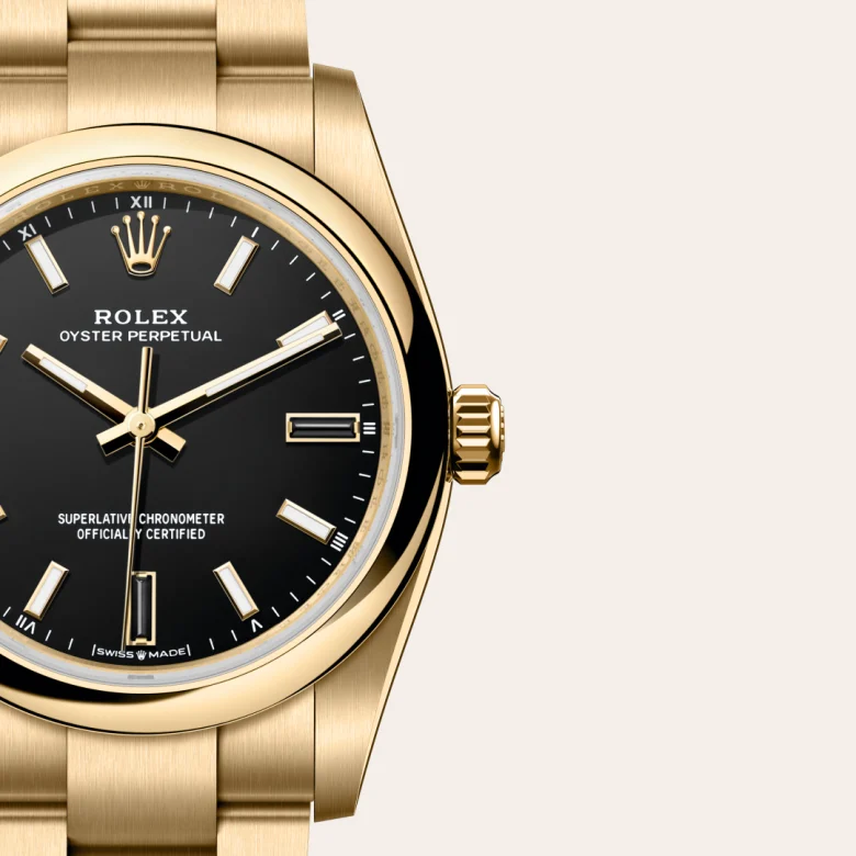Rolex Oyster Perpetual en oro amarillo de 18 quilates, M124208-0001 Vendemmia Joyero