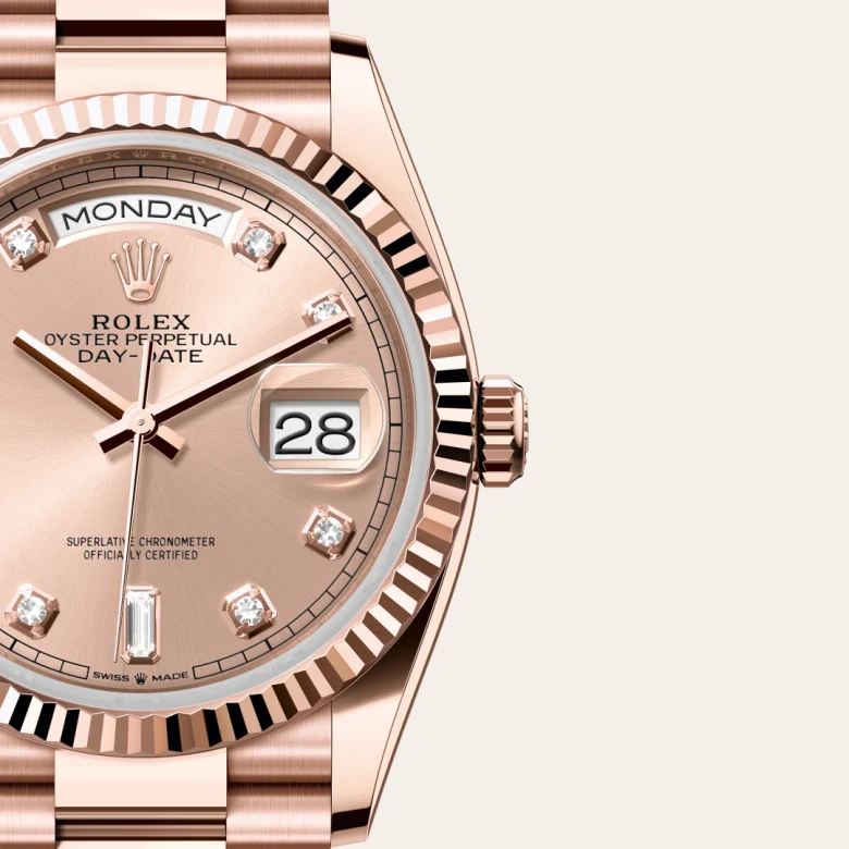 Rolex Day-Date en Oro Everose de 18 quilates, M128235-0009 Vendemmia Joyero