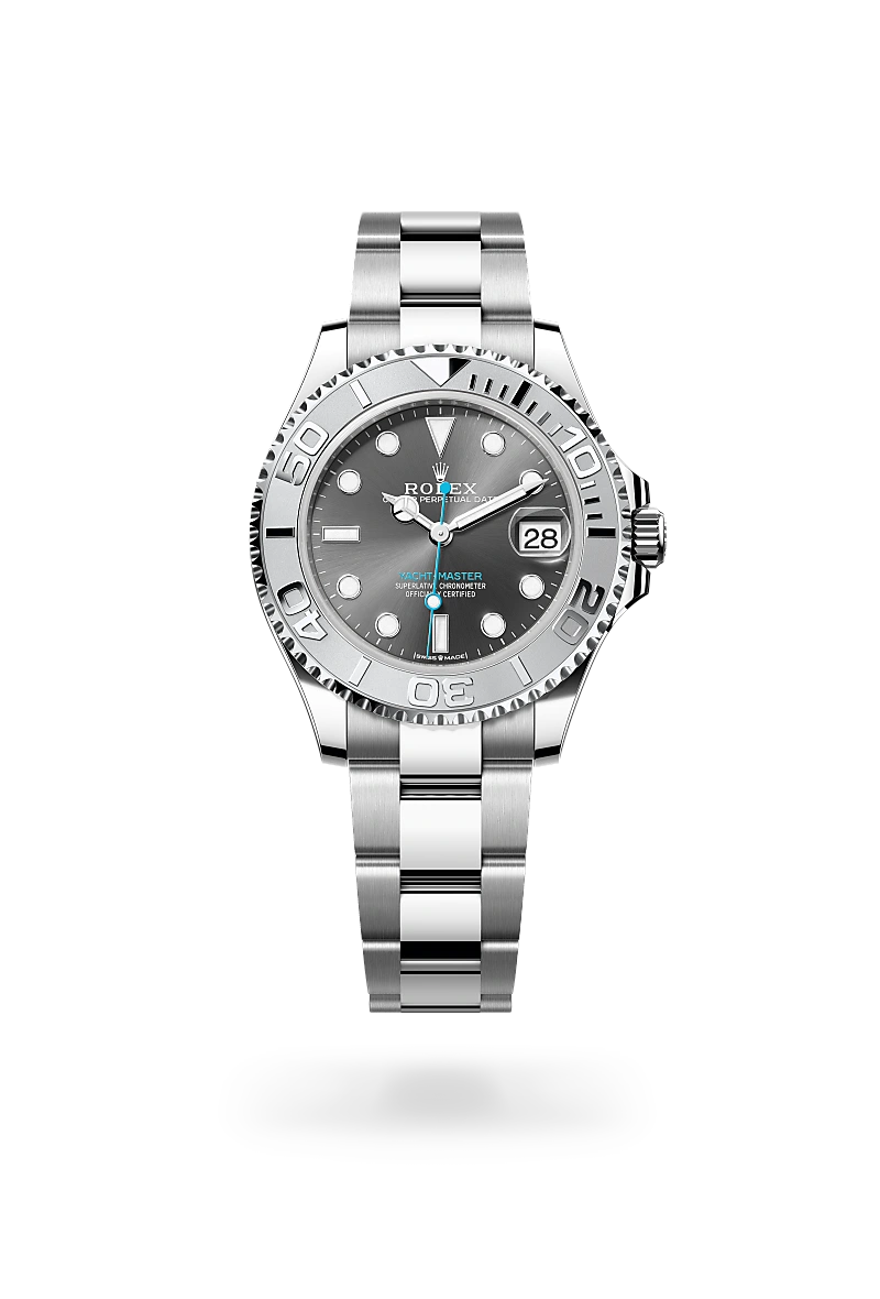 Rolex Yacht-Master en Rolesium combinación de acero Oystersteel y platino, M268622-0002 Vendemmia Joyero