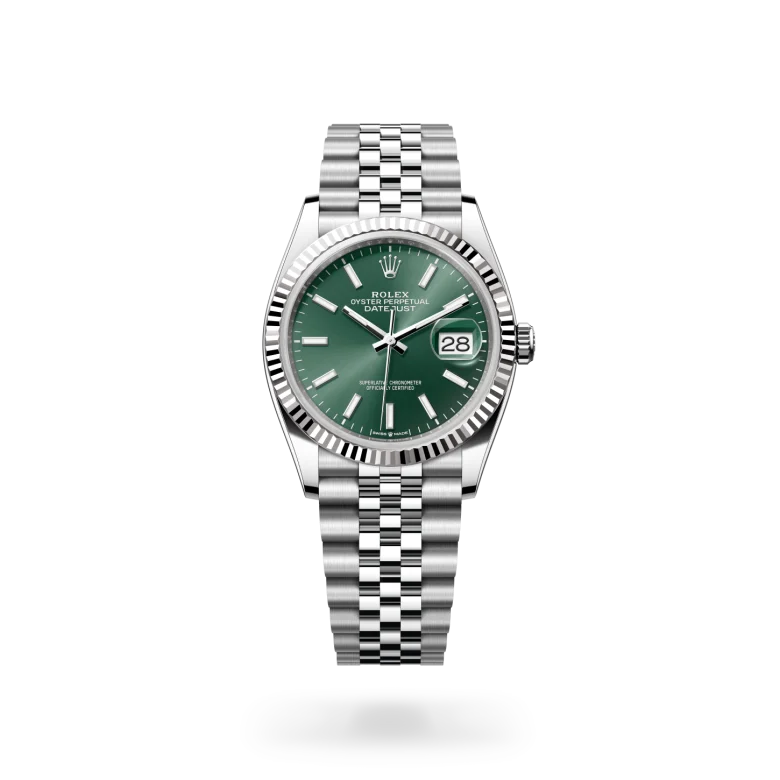 Rolex Datejust en Rolesor blanco —combinación de acero Oystersteel y oro blanco, M126234-0051 Vendemmia Joyero